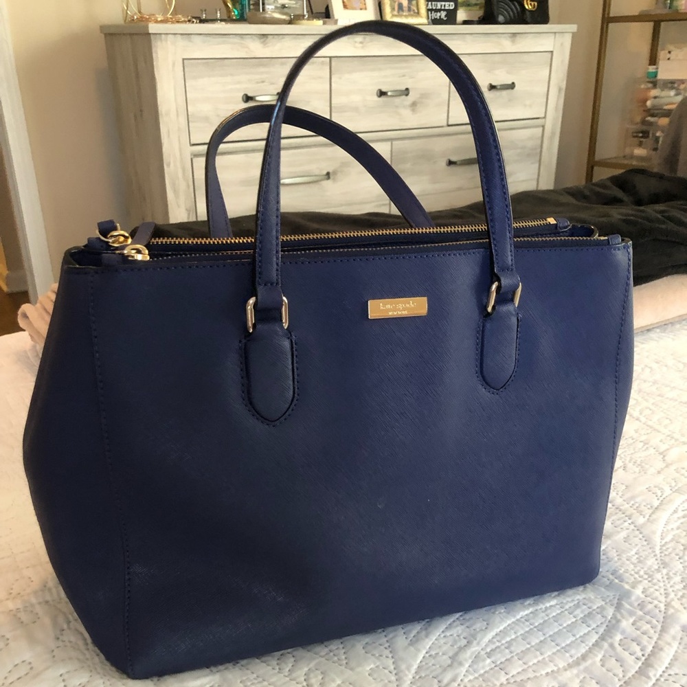 Blue Kate Spade tote bag